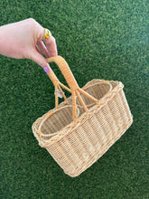 Load image into Gallery viewer, Vintage Wicker Drink Caddy
