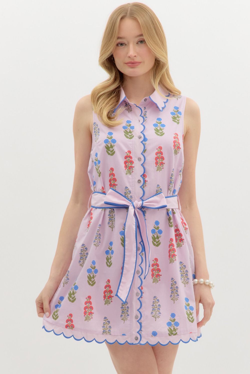 Entro Lilac Floral Dress