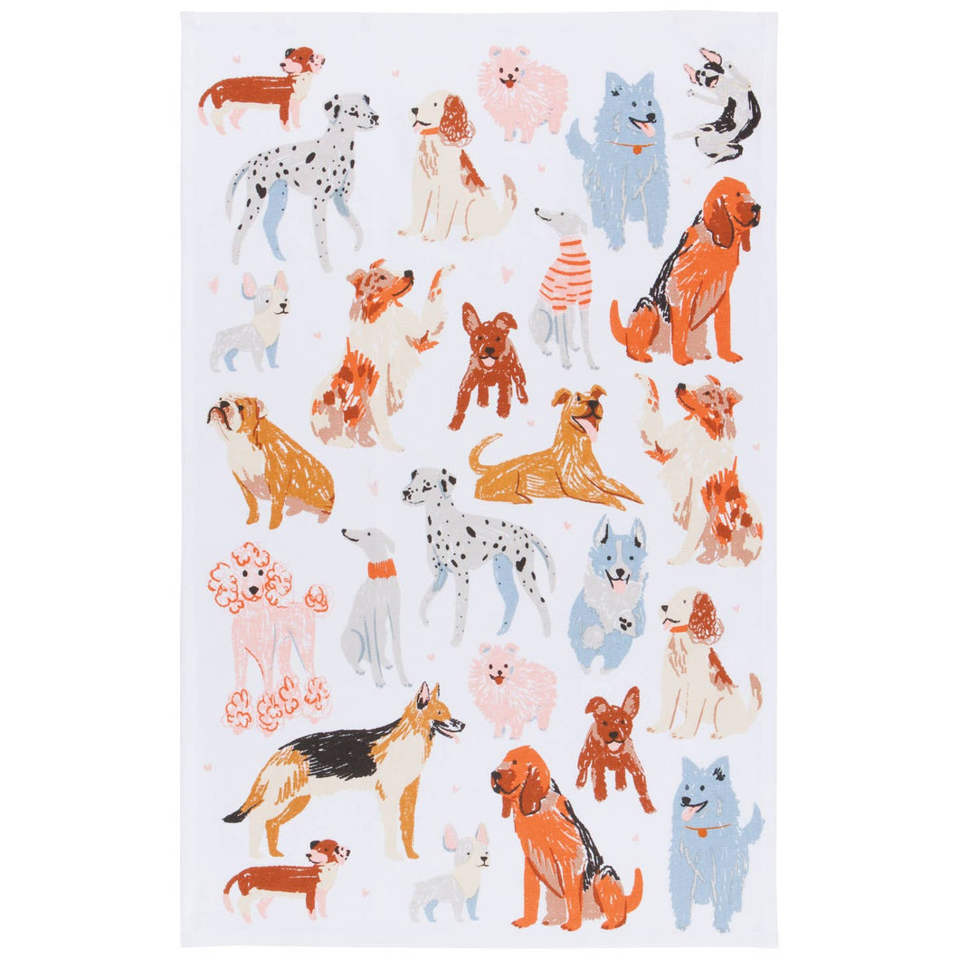 Dog tea towel
