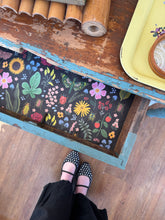 Load image into Gallery viewer, Vintage Chippy Aqua Table
