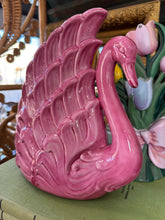 Load image into Gallery viewer, Vintage Pink Swan Vase
