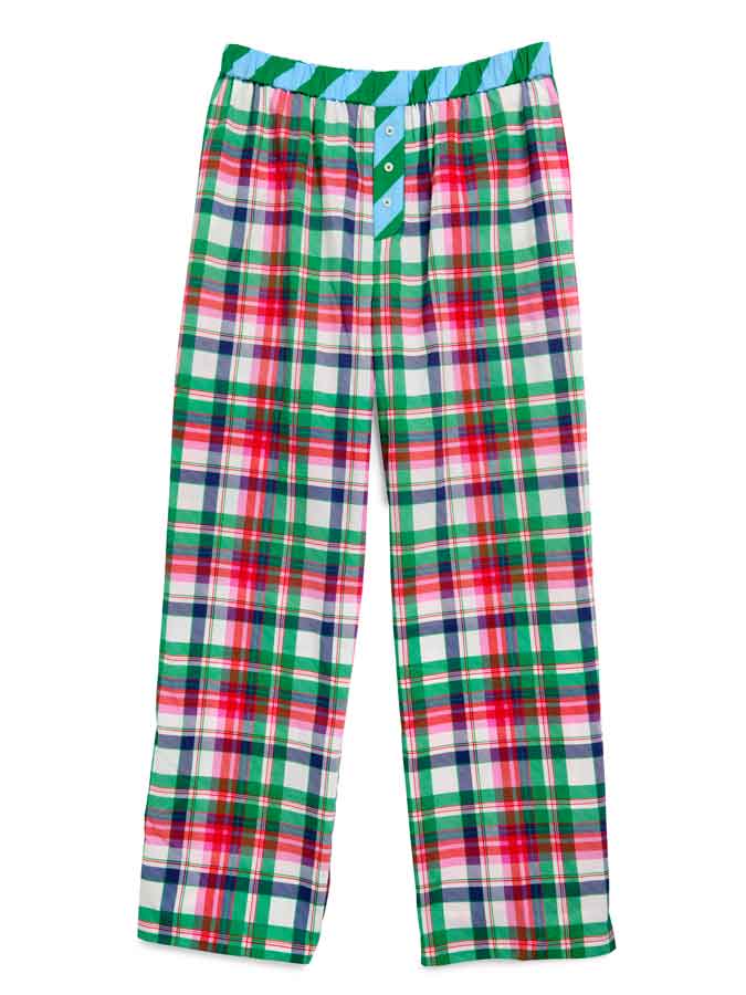 Plaid boxer lounge pants