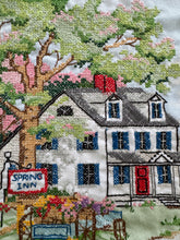 Load image into Gallery viewer, Vintage Spring Inn Crossstich
