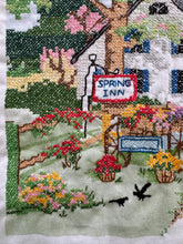Load image into Gallery viewer, Vintage Spring Inn Crossstich

