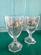 Load image into Gallery viewer, Set of 2 Vintage Wine Glasses
