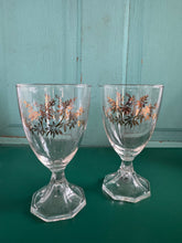 Load image into Gallery viewer, Set of 2 Vintage Wine Glasses
