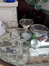 Load image into Gallery viewer, Set of 4 Vintage Martini Glasses
