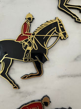 Load image into Gallery viewer, Vintage Equestrian Black Plastic Plaques

