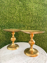 Load image into Gallery viewer, Vintage Brass Candlesticks
