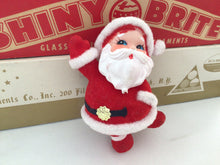 Load image into Gallery viewer, Vintage flocked Santa
