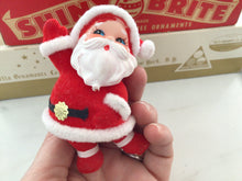 Load image into Gallery viewer, Vintage flocked Santa
