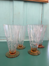 Load image into Gallery viewer, Vintage set of 4 Tiffin-Franciscan Julia Glasses
