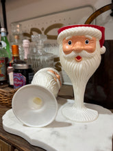 Load image into Gallery viewer, Vintage Santa Goblet Glasses Set of 2
