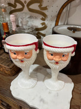 Load image into Gallery viewer, Vintage Santa Goblet Glasses Set of 2

