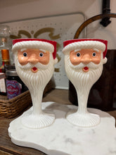 Load image into Gallery viewer, Vintage Santa Goblet Glasses Set of 2
