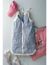 Load image into Gallery viewer, Blue Stripe Overall Dress
