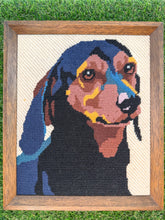 Load image into Gallery viewer, Vintage Needlepoint Dog Picture
