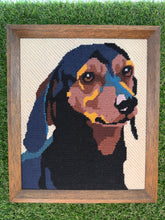 Load image into Gallery viewer, Vintage Needlepoint Dog Picture
