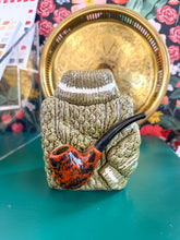 Load image into Gallery viewer, Vintage Green Sweater &amp; Pipe Planter
