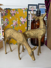 Load image into Gallery viewer, Vintage Large Brass Reindeer
