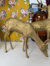 Load image into Gallery viewer, Vintage Large Brass Reindeer
