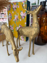 Load image into Gallery viewer, Vintage Large Brass Reindeer
