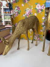 Load image into Gallery viewer, Vintage Large Brass Reindeer
