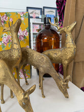 Load image into Gallery viewer, Vintage Large Brass Reindeer
