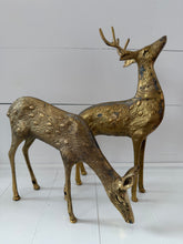 Load image into Gallery viewer, Vintage Large Brass Reindeer
