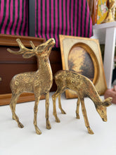 Load image into Gallery viewer, Vintage Brass Reindeer
