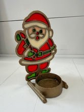 Load image into Gallery viewer, Vintage Stained Glass Candle Holder
