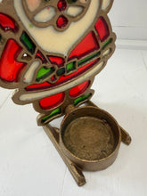 Load image into Gallery viewer, Vintage Stained Glass Candle Holder
