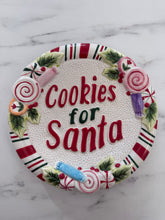 Load image into Gallery viewer, Vintage Cookies for Santa Plate
