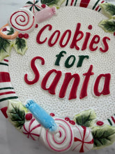 Load image into Gallery viewer, Vintage Cookies for Santa Plate
