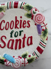 Load image into Gallery viewer, Vintage Cookies for Santa Plate
