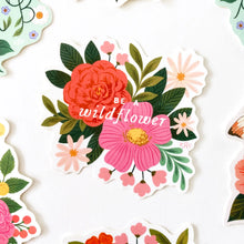 Load image into Gallery viewer, Be a wildflower sticker
