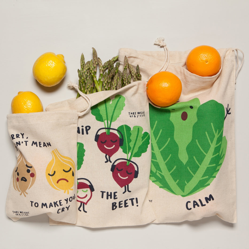 Reusable produce bags (veggies)-set of 3