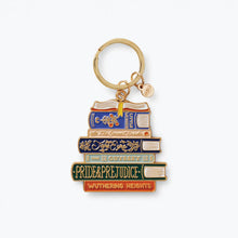 Load image into Gallery viewer, Rifle Paper Book Club enamel keychain
