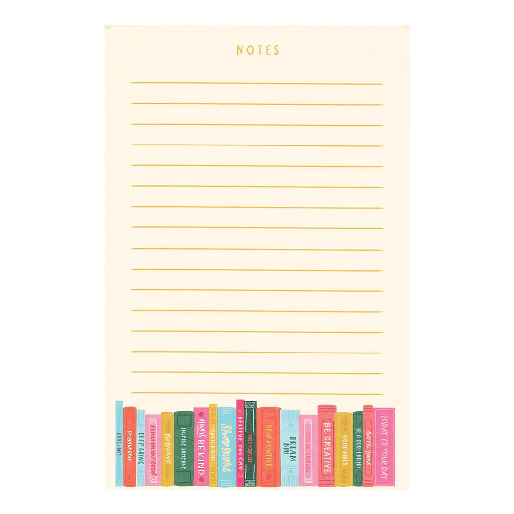 Affirmations book stack notepad