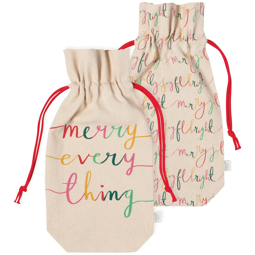 Christmas Wine bag set of 2