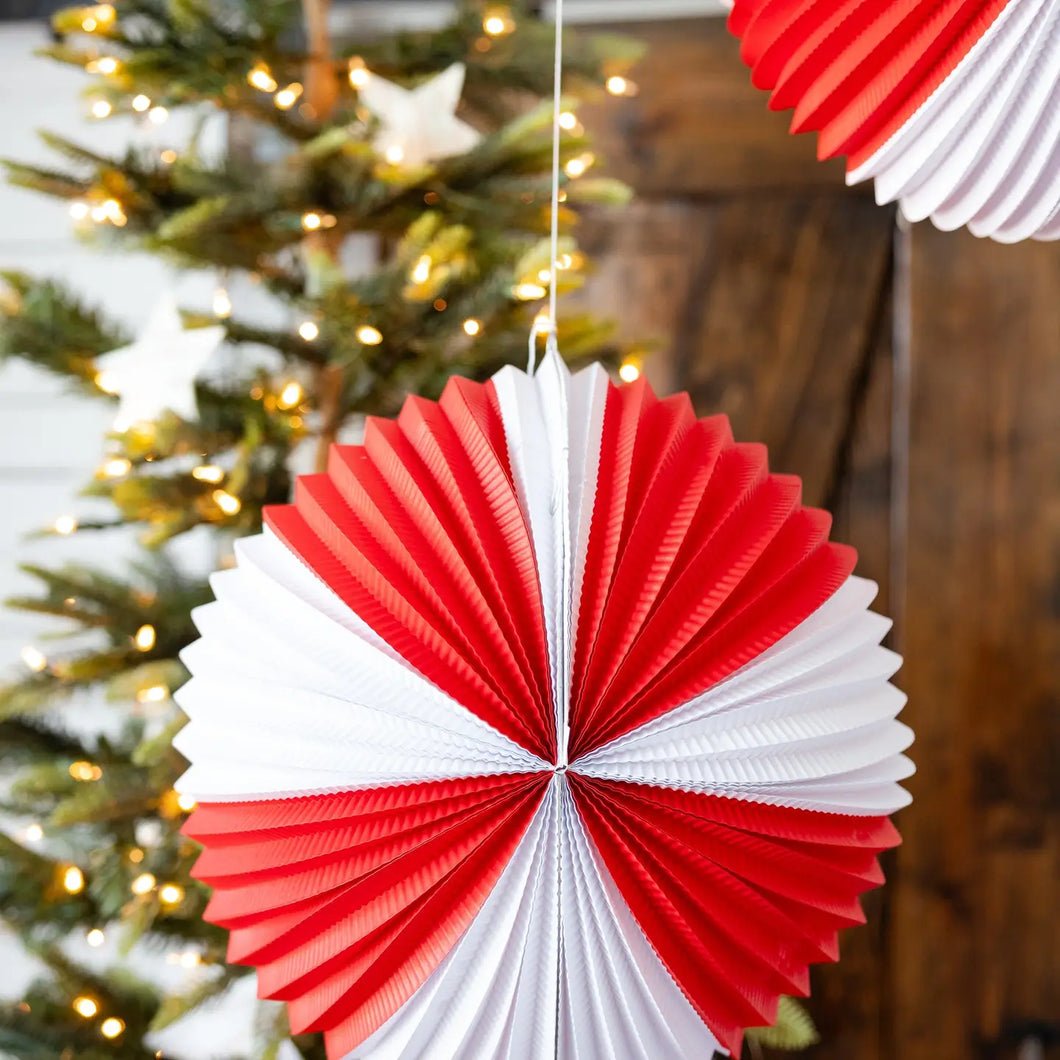 Peppermint Paper Lanterns