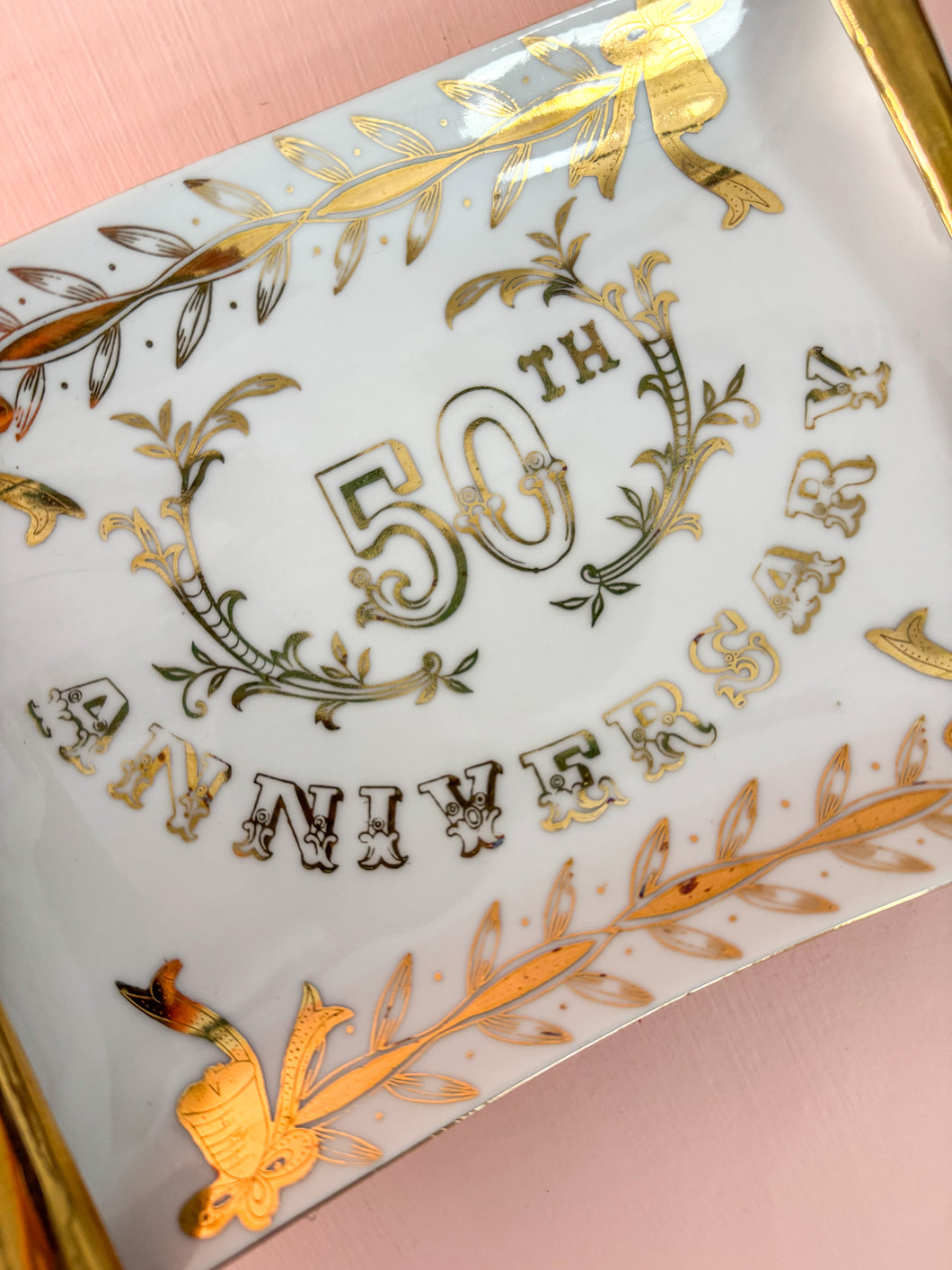 Vintage 50th Anniversary Plate