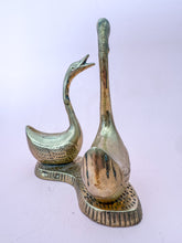 Load image into Gallery viewer, Vintage brass swans
