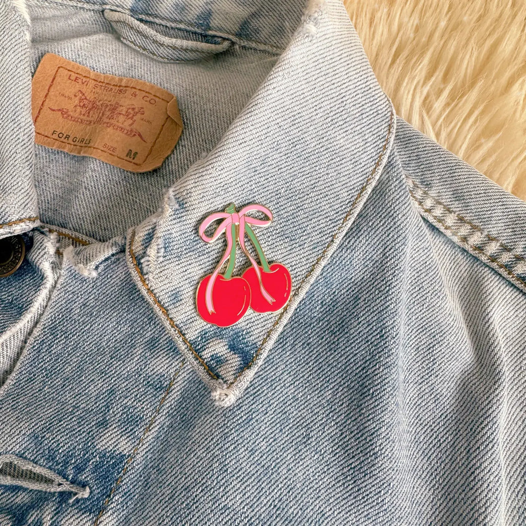 Cherry Enamel Pin