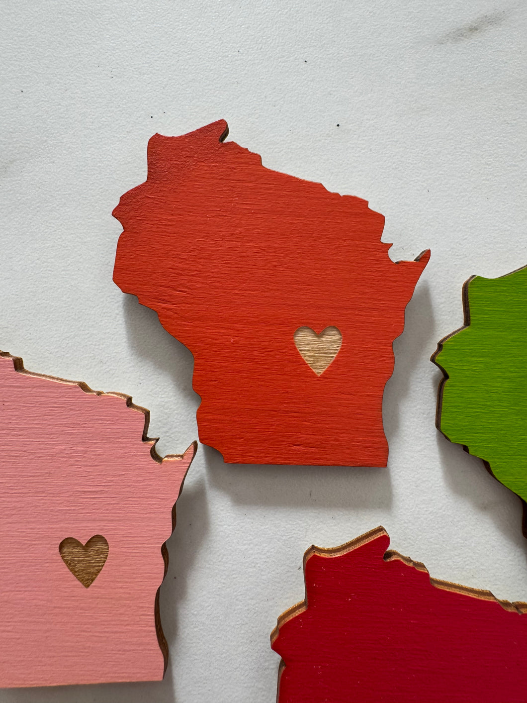Handmade Wisconsin Magnets