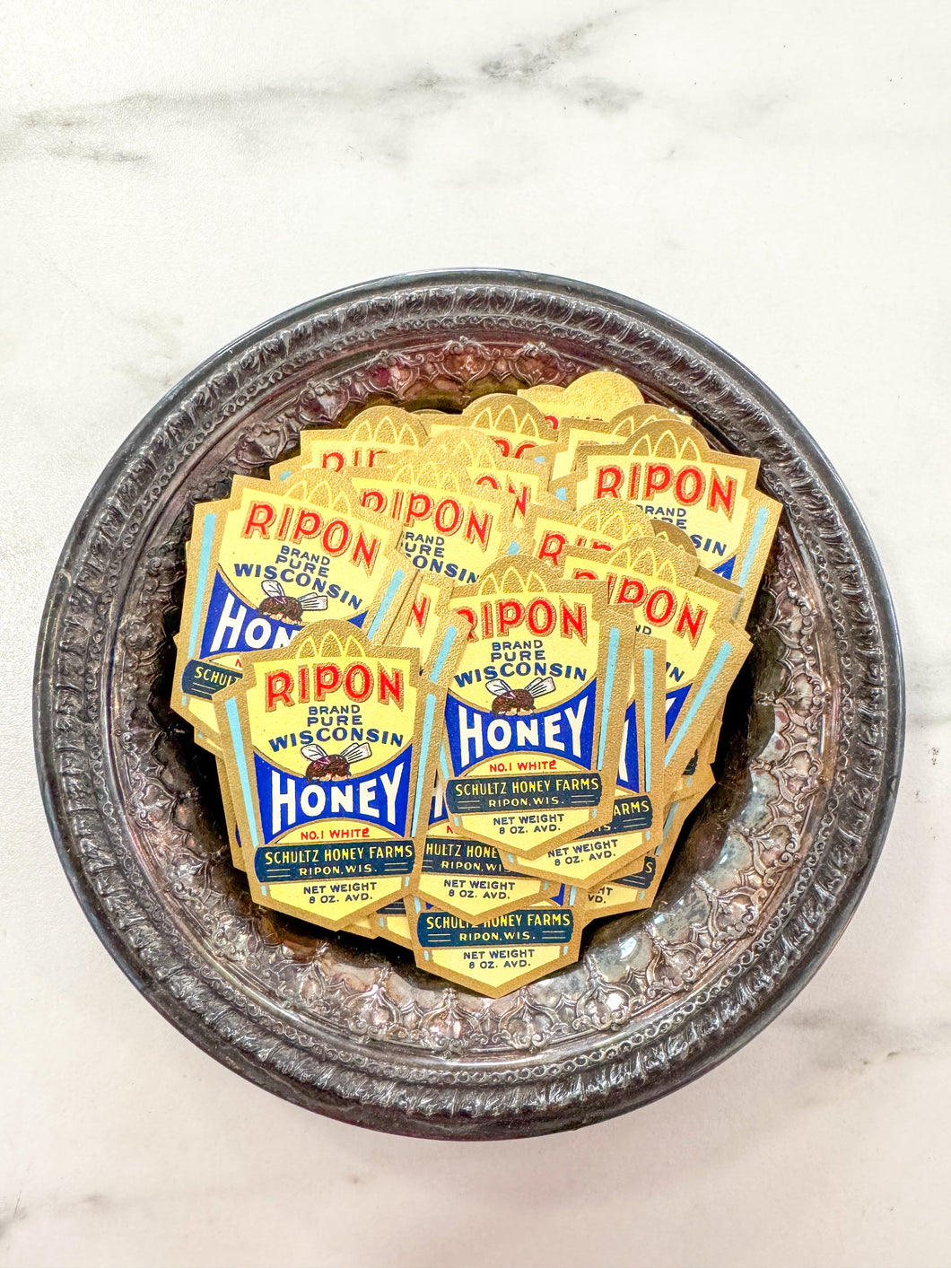 Vintage Ripon Honey Can Labels