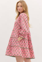 Load image into Gallery viewer, Pink Pattern Block Dress
