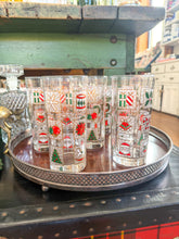 Load image into Gallery viewer, Vintage Set of 7 Holiday Icon Glasses
