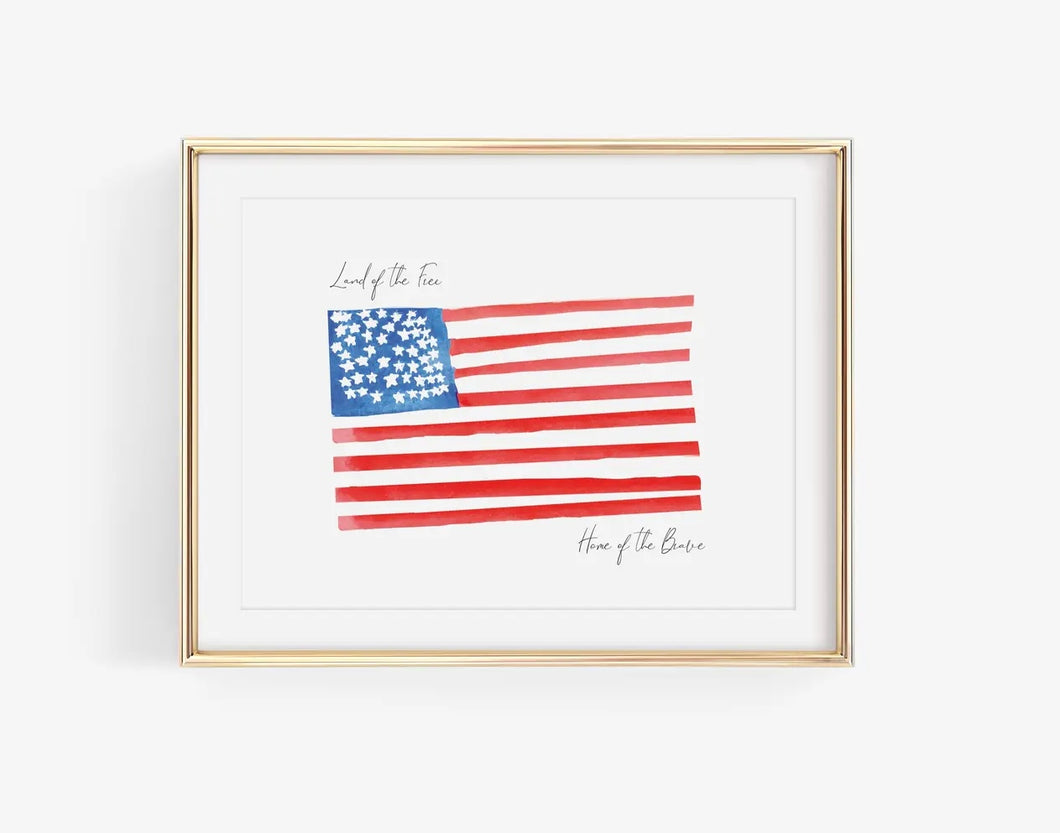 Land of the Free~Home of the Brave print