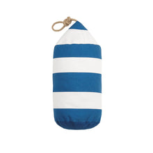Load image into Gallery viewer, Blue and white buoy pillow
